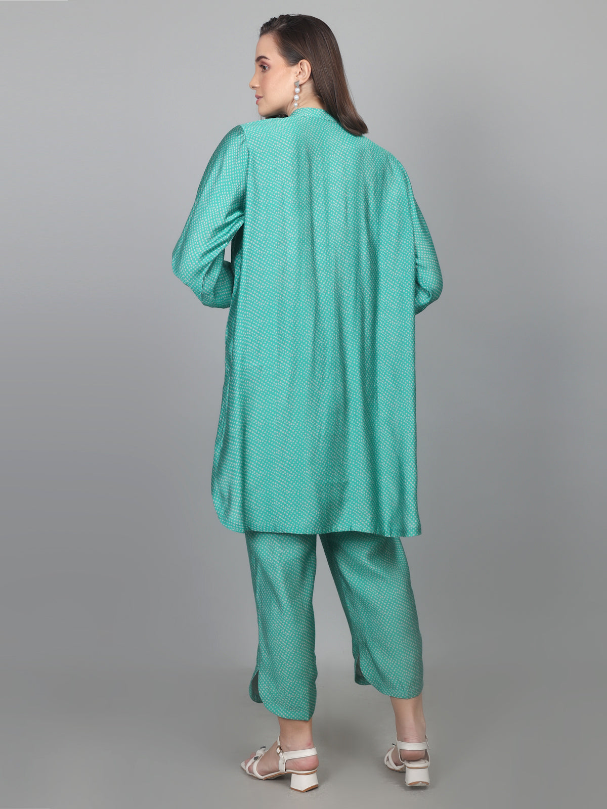 Emerald Bandhani Chanderi Set