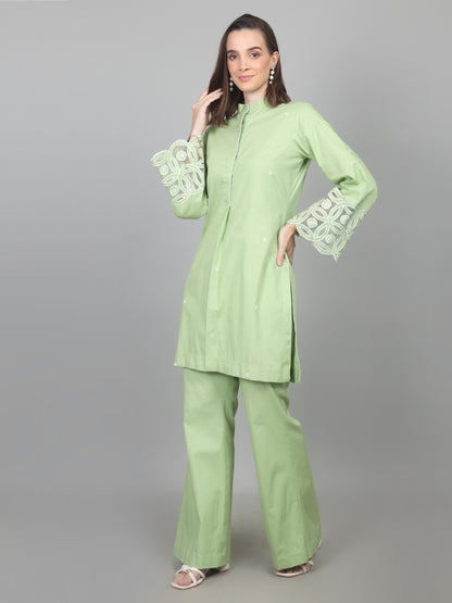Mint Grace Cotton Poplin Set
