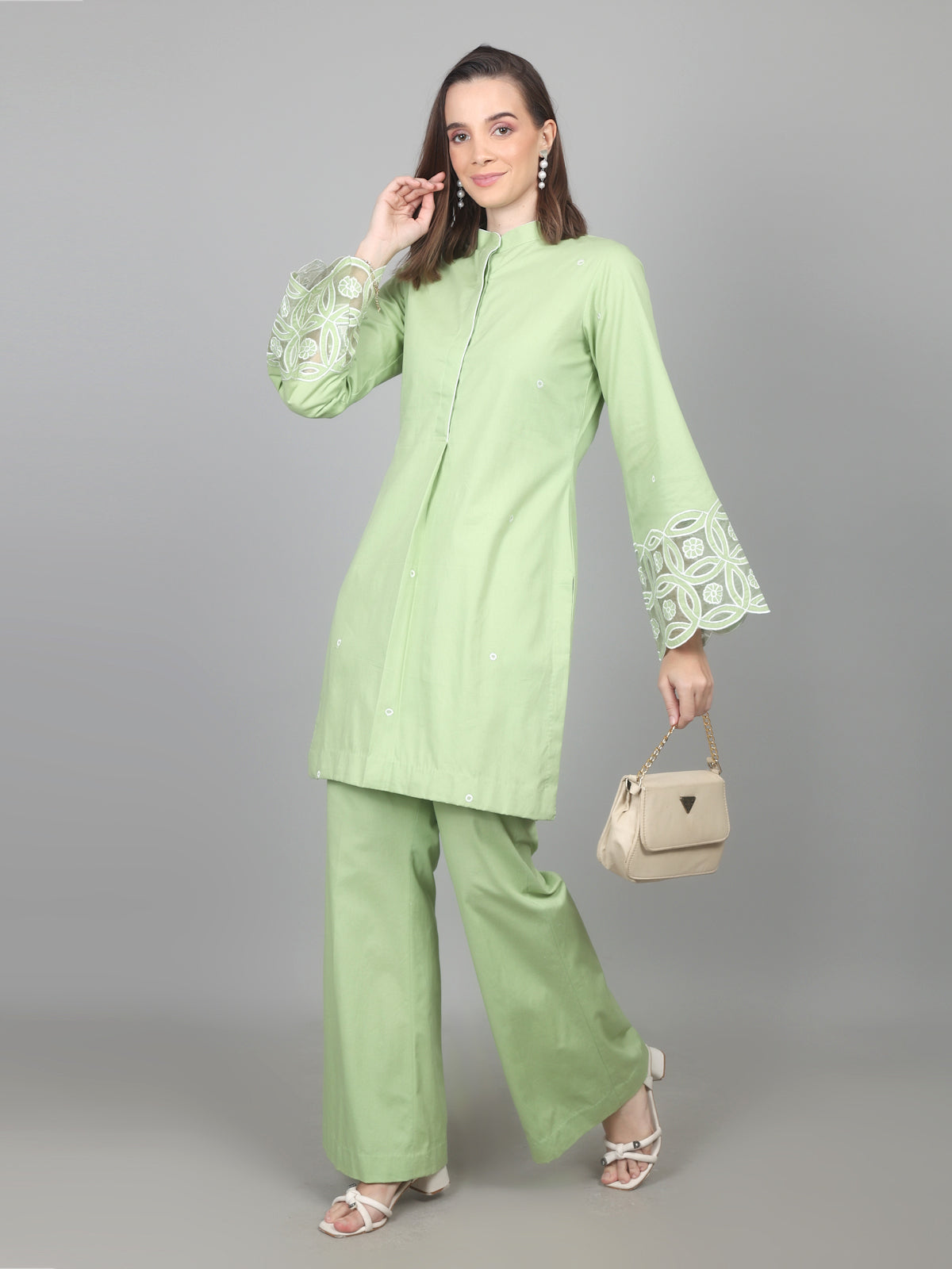 Mint Grace Cotton Poplin Set