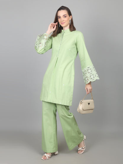 Mint Grace Cotton Poplin Set