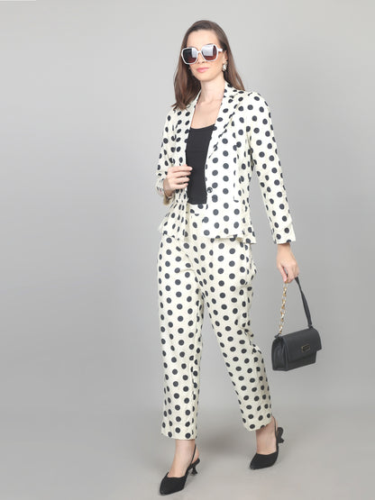 Retro Chic Polka Dot Cotton Chanderi Co-ord Set