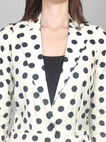 Retro Chic Polka Dot Cotton Chanderi Co-ord Set
