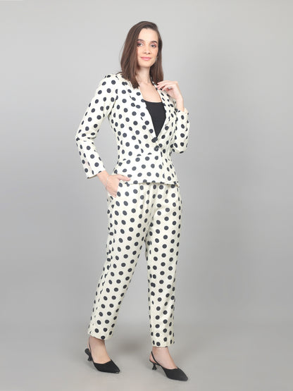 Retro Chic Polka Dot Cotton Chanderi Co-ord Set
